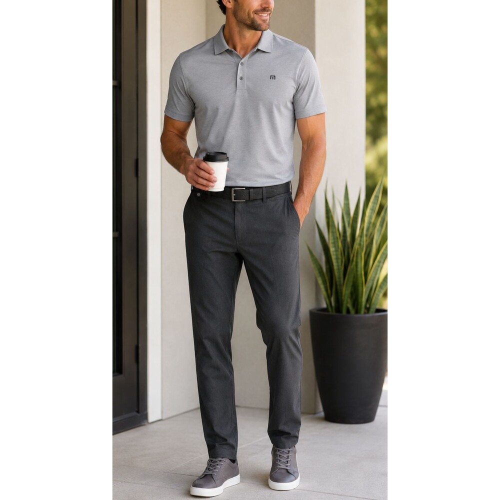 TravisMathew Performance Golf Pants Mens 38x32 Charcoal Heather Stretch